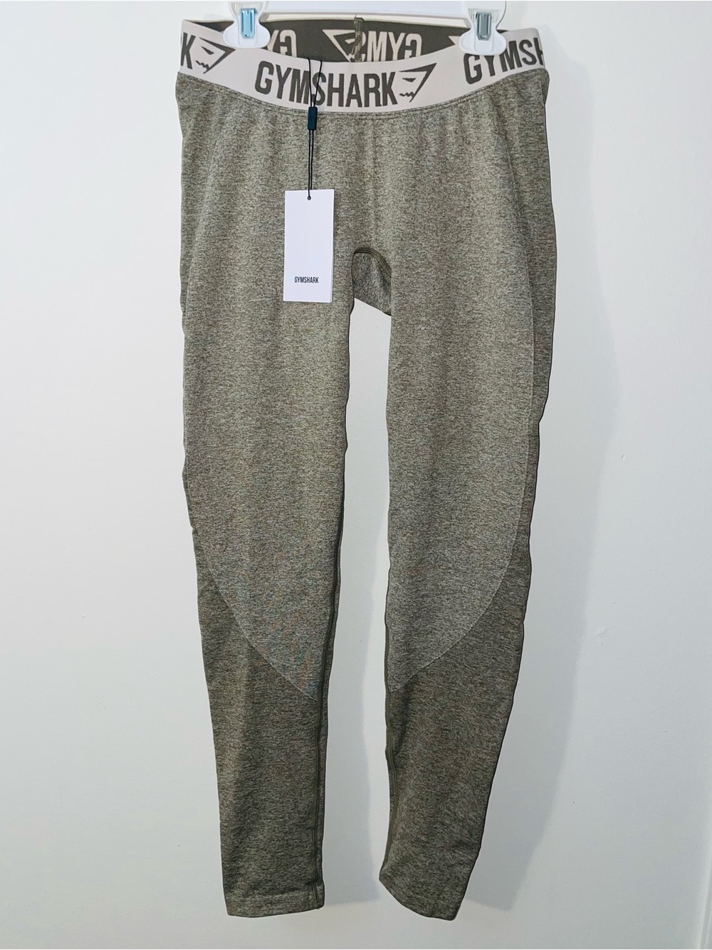 NWT- Gymshark Women’s Flex High-Waisted Khaki/Sand Leggings
